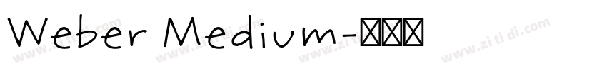 Weber Medium字体转换
